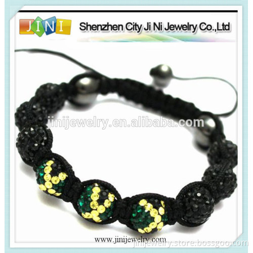 jamaica flag shamballa bracelet